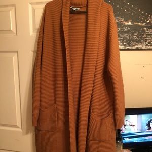 Knee length cardigan